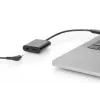 Kabel rozdzielający DIGITUS USB Type-C, typ C - 3,5 mm + typ C M/Ż/Ż, 20 cm, czarny
