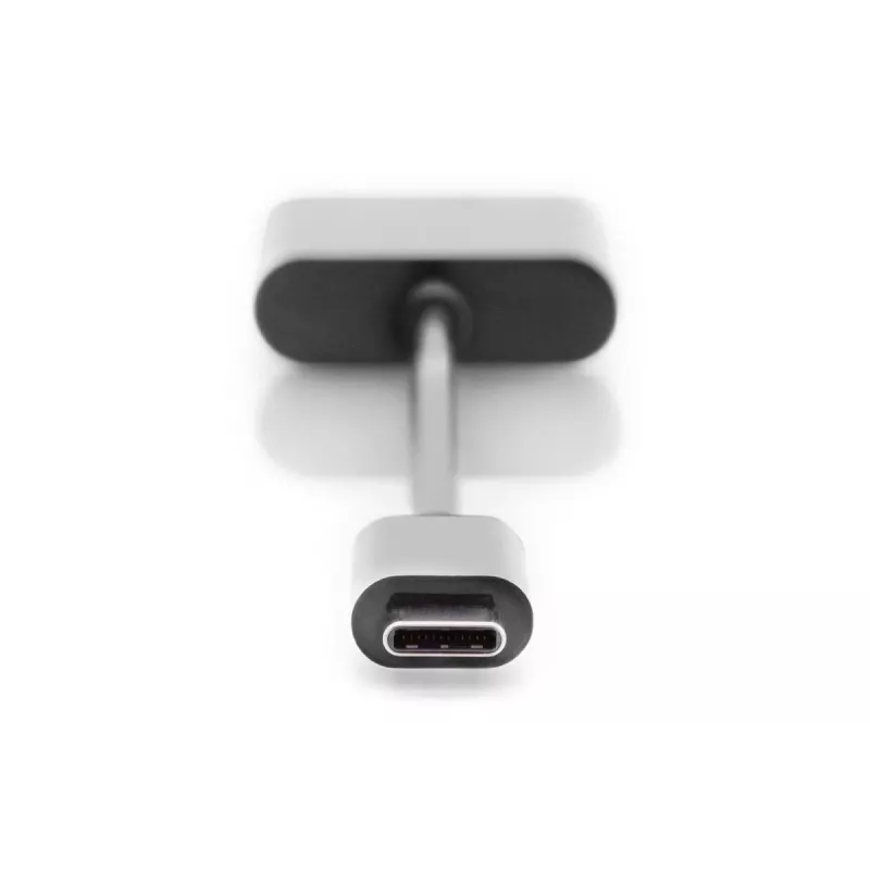 Kabel rozdzielający DIGITUS USB Type-C, typ C - 3,5 mm + typ C M/Ż/Ż, 20 cm, czarny