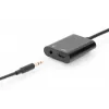 Kabel rozdzielający DIGITUS USB Type-C, typ C - 3,5 mm + typ C M/Ż/Ż, 20 cm, czarny