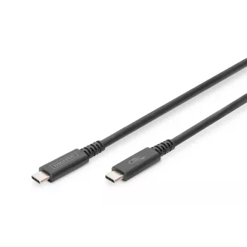 DIGITUS Kabel połączeniowy USB 4.0 Type-C na Type-C maks. rozdzielczość 8K 30 Hz PD3.0 40 Gbit/s 1 m