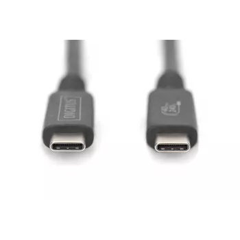 DIGITUS Kabel połączeniowy USB 4.0 Type-C na Type-C maks. rozdzielczość 8K 30 Hz PD3.0 40 Gbit/s 1 m