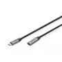 Przedłużacz DIGITUS USB-C/M do USB-C/F PD60W Gen1 USB3.0 1m 4K@60Hz