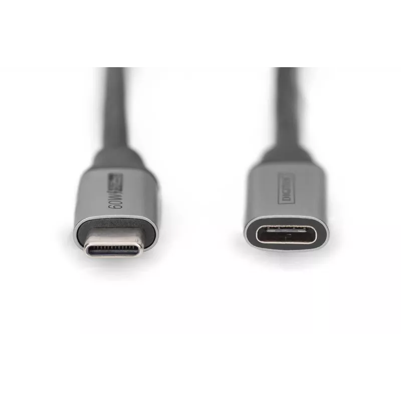Przedłużacz DIGITUS USB-C/M do USB-C/F PD60W Gen1 USB3.0 1m 4K@60Hz