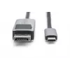 DIGITUS USB Type C to DP adapter kablowya 8Ka30Hz. HBR3 Alu Housing Czarny 1m