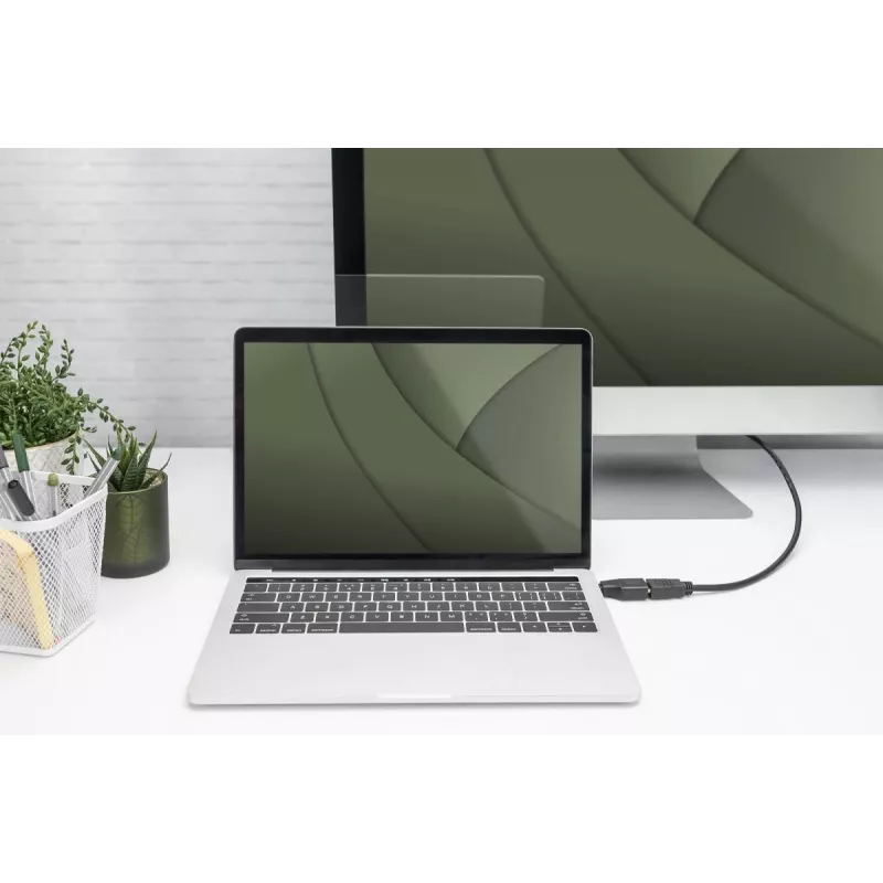 Digitus Adapter USB 4K USB-C na HDMI-A czarny aluminiowy