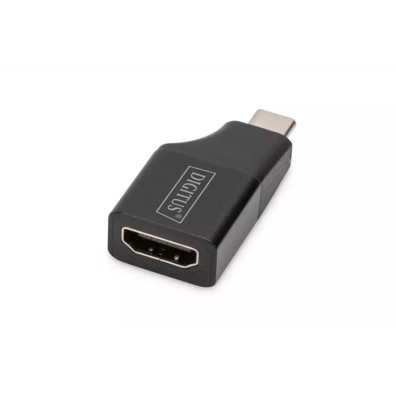 Digitus Adapter USB 4K USB-C na HDMI-A czarny aluminiowy