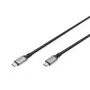 Kabel połączeniowy DIGITUS USB 4. Typ C na Typ C. Obudowa aluminiowa, oplot PP. 4K@60Hz. PD3.0. 20Gbit/s. 3m. czarny