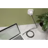 Kabel połączeniowy DIGITUS USB 4. Typ C na Typ C. Obudowa aluminiowa, oplot PP. 4K@60Hz. PD3.0. 20Gbit/s. 3m. czarny