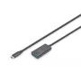 DIGITUS Aktywny przedłużacz USB-C - 5G USB 3.2 Gen1 USB-C - USB-A (M/Ż) - 5m