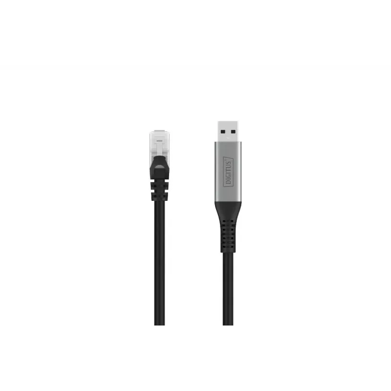 Kabel Ethernet DIGITUS USB 3.2 Gen1 - RJ45 - CAT6a S/FTP czarny - 5 m