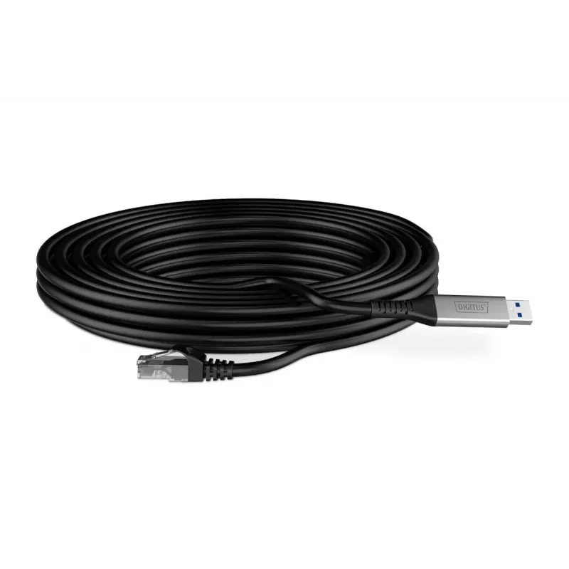 Kabel Ethernet DIGITUS USB 3.2 Gen1 - RJ45 - CAT6a S/FTP czarny - 5 m