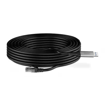Kabel Ethernet DIGITUS USB 3.2 Gen1 - RJ45 - CAT6a S/FTP Czarny - 15m