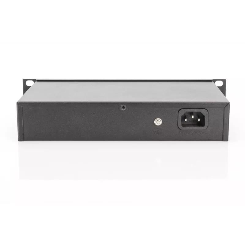 DIGITUS 8-portowy przełącznik Gigabit PoE 10 inch 8x10/100/1000Mbps RJ45 PoE 96W
