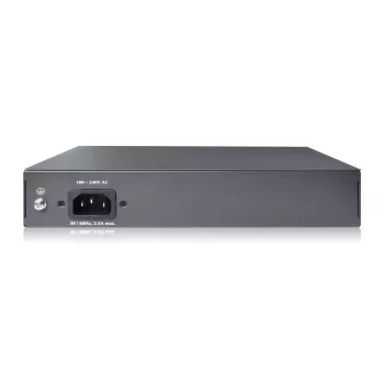 DIGITUS Fast Ethernet PoE af/at przełącznik 8-portowy + 2 uplinki, budżet mocy PoE 120 W, montaż w szafie rack