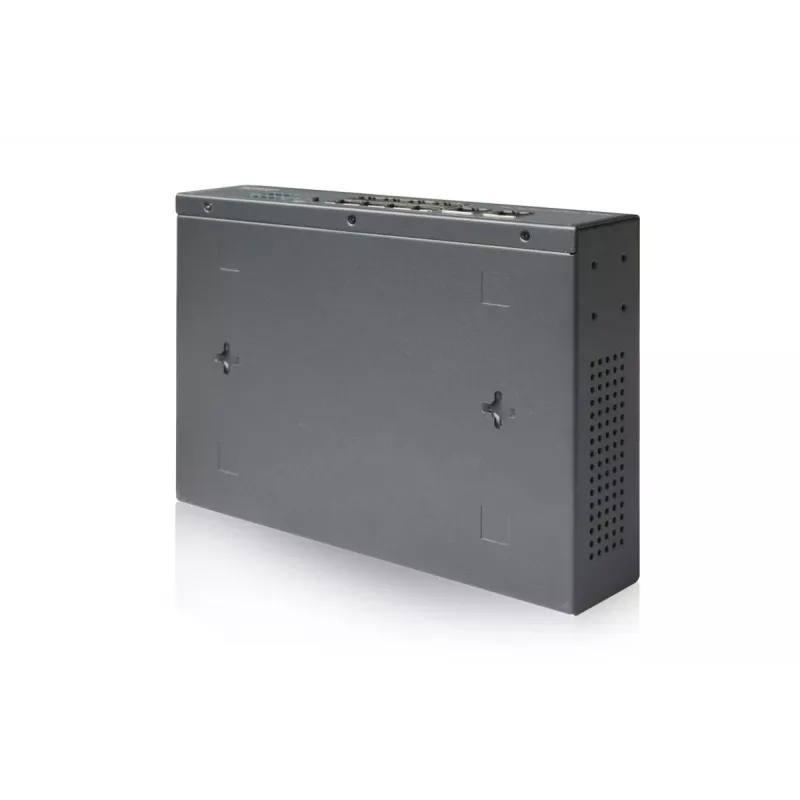 DIGITUS Fast Ethernet PoE af/at przełącznik 8-portowy + 2 uplinki, budżet mocy PoE 120 W, montaż w szafie rack