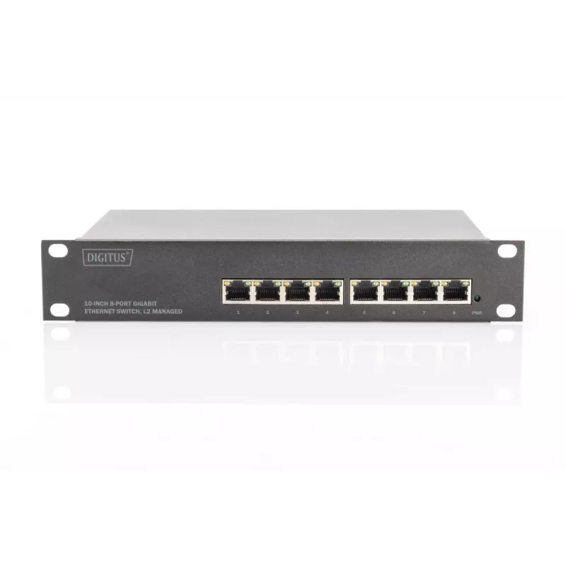 DIGITUS L2 managed Gigabit Ethernet Switch 8-port, 10in