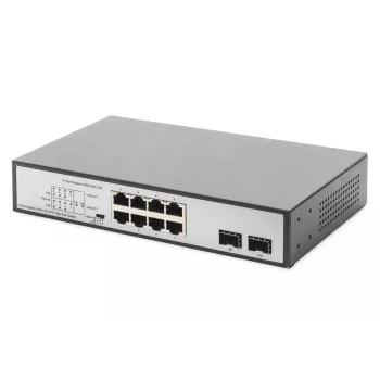 Niezarządzalny przełącznik Digitus DN-95140 8-portowy Gigabit PoE