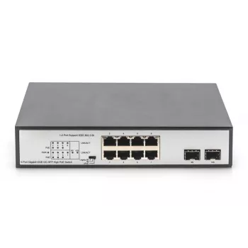 Niezarządzalny przełącznik Digitus DN-95140 8-portowy Gigabit PoE
