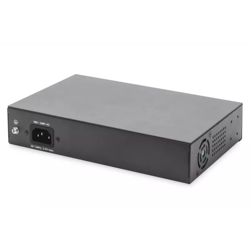 Niezarządzalny przełącznik Digitus DN-95140 8-portowy Gigabit PoE