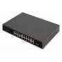 DIGITUS Przełącznik PoE 16 portów 10/100 Mbps 16 x10/100Mbps PoE RJ45 Porty,1x GE RJ45,1x SFP