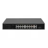 DIGITUS Przełącznik PoE 16 portów 10/100 Mbps 16 x10/100Mbps PoE RJ45 Porty,1x GE RJ45,1x SFP