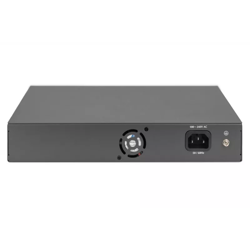 DIGITUS Przełącznik PoE 16 portów 10/100 Mbps 16 x10/100Mbps PoE RJ45 Porty,1x GE RJ45,1x SFP