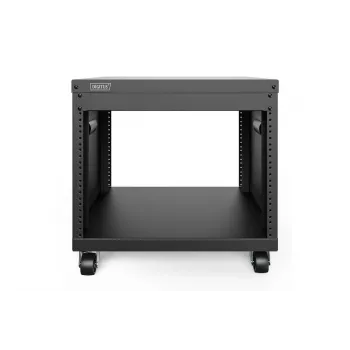 DIGITUS 8U szafa AVS 420x507x460mm gwintowane otwory montażowe kółka czarna