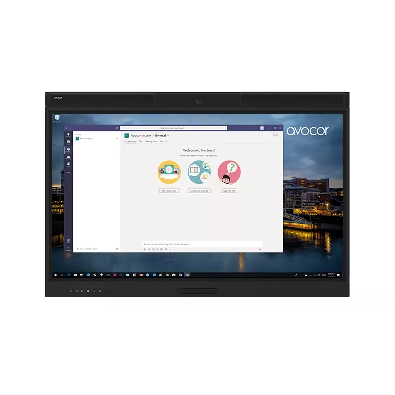 Interaktywny wyświetlacz AVOCOR AVW-5555 - 55 cali LED - 3840 x 2160 4K UHD - czarny z ekranem dotykowym (multi-touch) / kamera