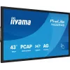 Monitor komputerowy iiyama T4329AS-B1AG 108 cm (42,5 cala) 3840 x 2160 pikseli 4K Ultra HD LED Dotykowy Czarny