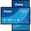 iiyama T6529AS-B1AG Wyświetlacz reklamowy Kiosk design 163.8 cm (64.5 cala) LED Wi-Fi 420 cd/m² 4K Ultra HD Czarny Dotykowy Wbudowany procesor Android 24/7
