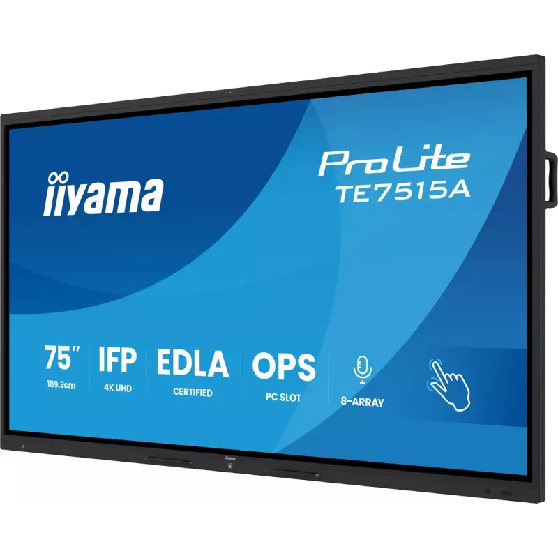 Cyfrowy panel informacyjny iiyama TE7515A-B1AG 74,5 cala Dotyk 4K Ultra HD