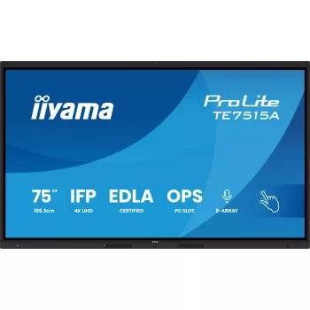 Cyfrowy panel informacyjny iiyama TE7515A-B1AG 74,5 cala Dotyk 4K Ultra HD