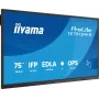 iiyama TE7512MIS-B4AG Wyświetlacz reklamowy Kiosk design 190,5 cm (75 cali) LCD Wi-Fi 400 cd/m² 4K Ultra HD Czarny Ekran dotykowy Wbudowany procesor Android 24/7