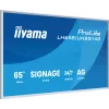 iiyama LH6581UHSG-1AG Wyświetlacz reklamowy Cyfrowy panel reklamowy 163,8 cm (64,5 cala) Wi-Fi 500 cd/m² 4K Ultra HD Biały Wbudowany procesor Android 24/7