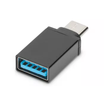 DIGITUS adapter USB Type-C, typ C na A Super-Speed, czarny