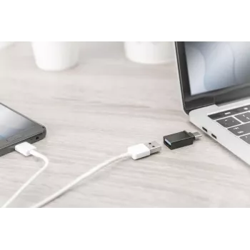 DIGITUS adapter USB Type-C, typ C na A Super-Speed, czarny