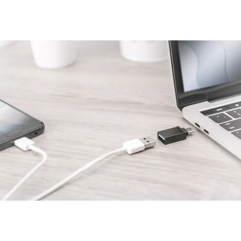 DIGITUS adapter USB Type-C, typ C na A Super-Speed, czarny