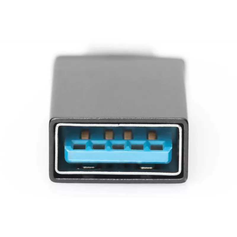 DIGITUS adapter USB Type-C, typ C na A Super-Speed, czarny