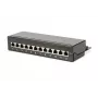 Patch Panel Digitus Desktop CAT 6A Klasa EA Ekranowany Czarny