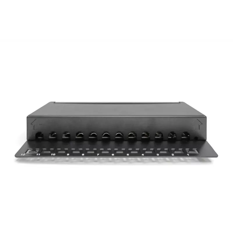 Patch Panel Digitus Desktop CAT 6A Klasa EA Ekranowany Czarny