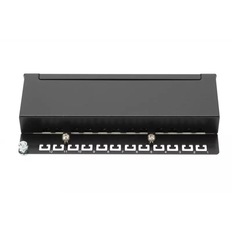 Patch Panel Digitus Desktop CAT 6A Klasa EA Ekranowany Czarny