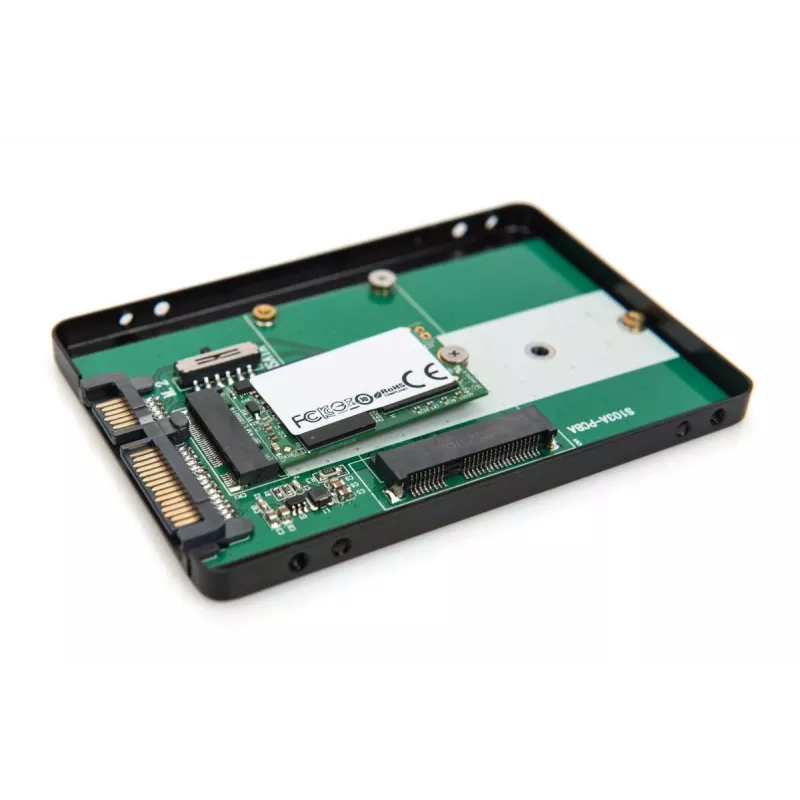DIGITUS HDD Enclosure 2.5in SATA - M.2 lub mSATA SATA 3 6 Gbit/s, prędkość zapisu do 520 MB/s