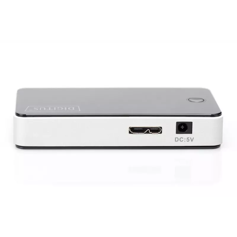 DIGITUS Hub USB 4-porty USB 3.0 Zewnętrzny Czarny Wykończenie Pianino