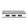 DIGITUS Hub USB 4-porty USB 3.0 Zewnętrzny Czarny Wykończenie Pianino