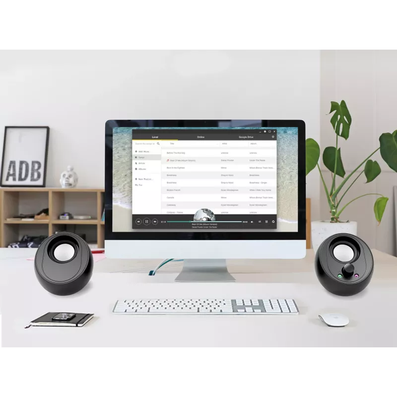 Conceptronic BJORN Głośnik Komputerowy 2.0-Kanałowy z Bluetooth, 10W