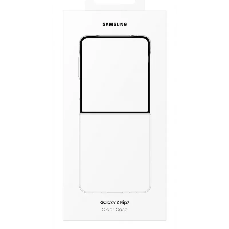 Samsung Clear etui do Galaxy Z Flip7, pokrowiec, Samsung, Galaxy Z Flip7, 17,5 cm (6,9 cala), przezroczysty