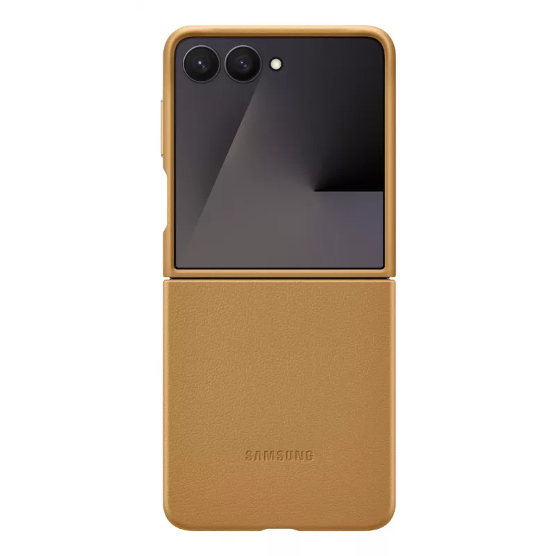Ochronne etui z klapką Samsung Flip7 Kindsuit EF-VF766PAEGWW dla Galaxy Z Flip7 — Camel