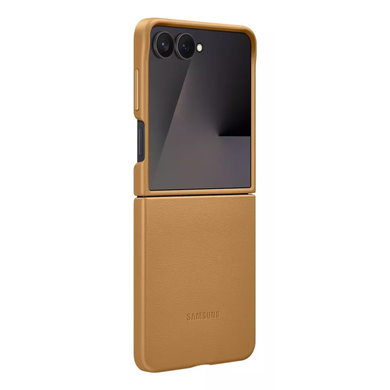 Ochronne etui z klapką Samsung Flip7 Kindsuit EF-VF766PAEGWW dla Galaxy Z Flip7 — Camel