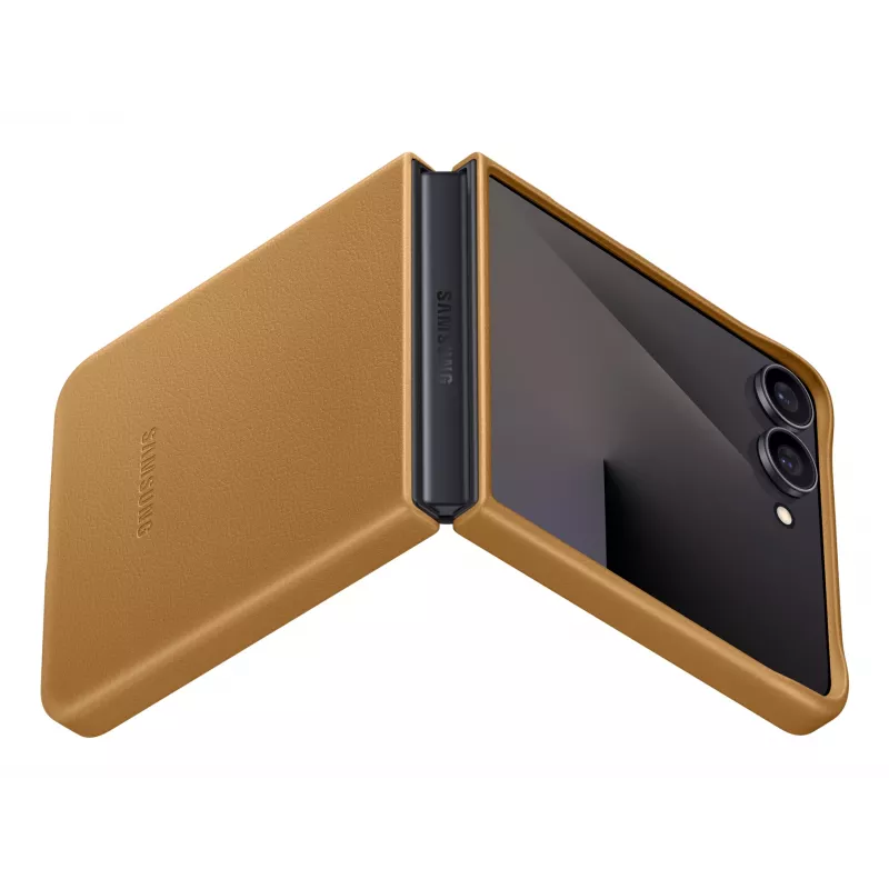 Ochronne etui z klapką Samsung Flip7 Kindsuit EF-VF766PAEGWW dla Galaxy Z Flip7 — Camel