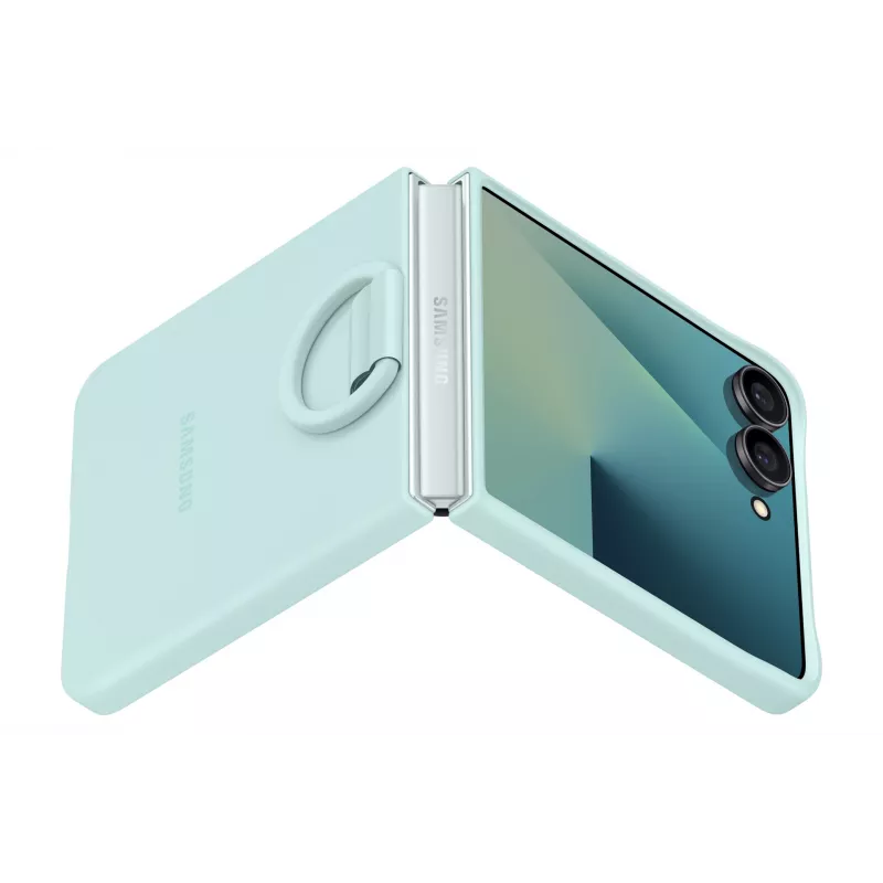 Samsung Ring Case (silikonowe) do Galaxy Z Flip7, etui, Samsung, Galaxy Z Flip7, 17,5 cm (6,9 cala), kolor miętowy